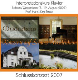 Konzerte - Weidenkam Konzerte - Weidenkam