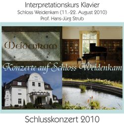 Konzerte - Weidenkam Konzerte - Weidenkam